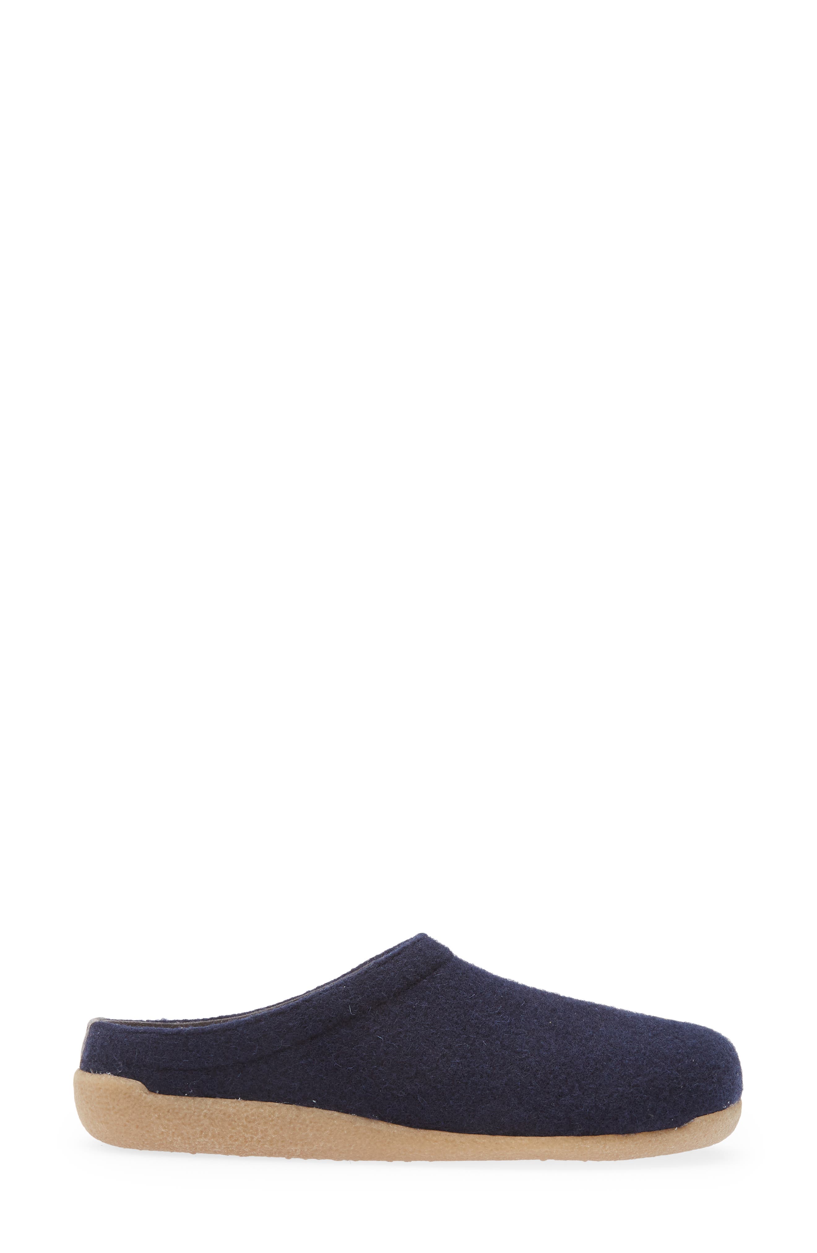 Lodge Wool Felt Slipper, Alternate, color, NAVY