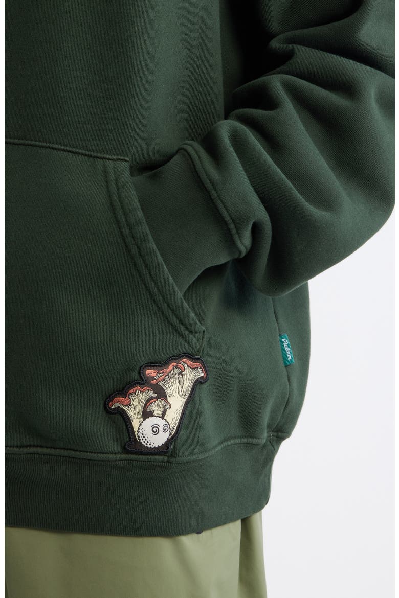 Fesque Oversize Foraging Fairways Cotton Fleece Hoodie, Alternate, color, CAVERN
