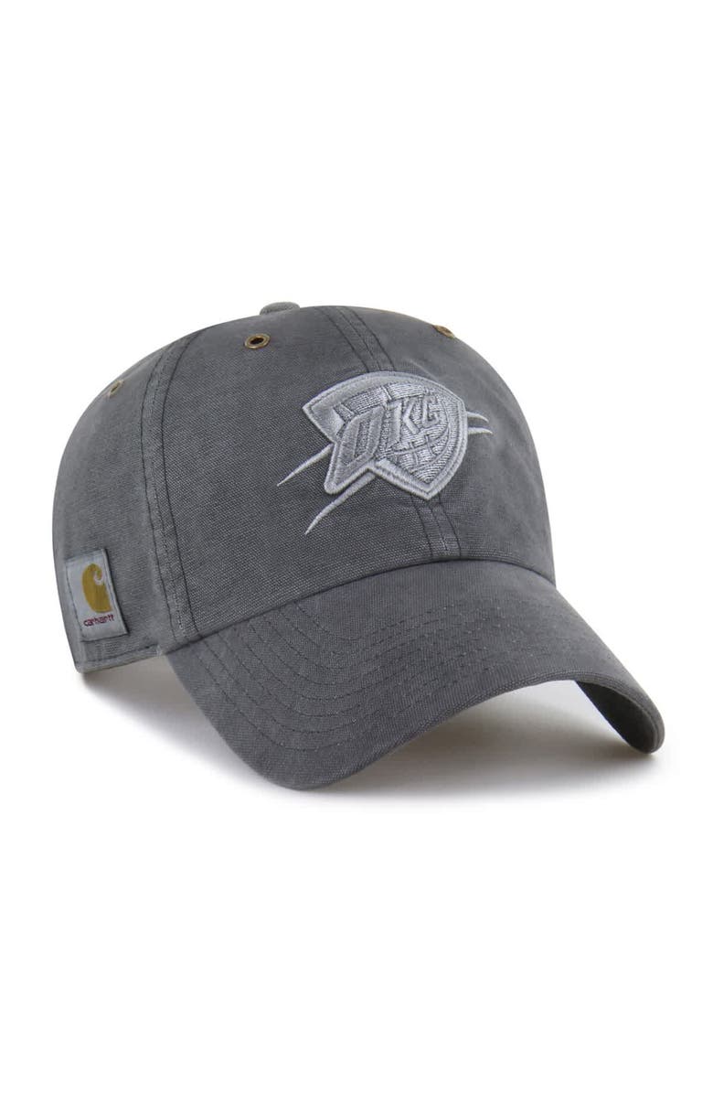 CARHARTT X 47 Men's Carhartt x '47  Charcoal Oklahoma City Thunder Clean Up Adjustable Hat, Main, color, Charcoal