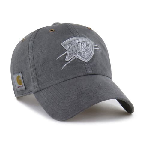 Men's Carhartt x '47  Charcoal Oklahoma City Thunder Clean Up Adjustable Hat