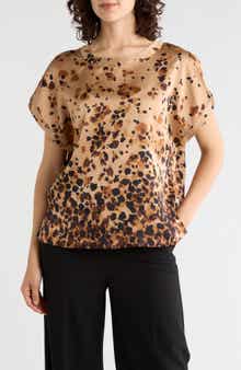 Printed Satin Top