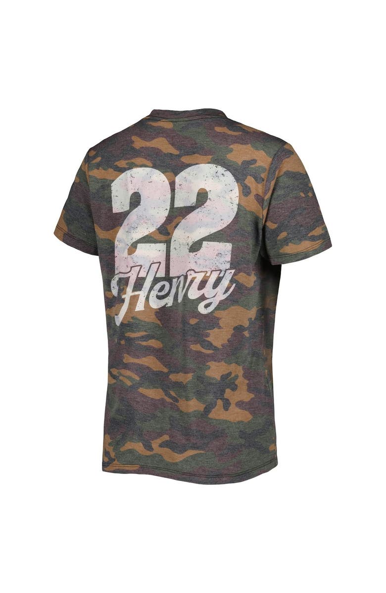 INDUSTRY RAG Women's Majestic Threads Derrick Henry Camo Tennessee Titans Name & Number V-Neck Tri-Blend T-Shirt, Alternate, color, 