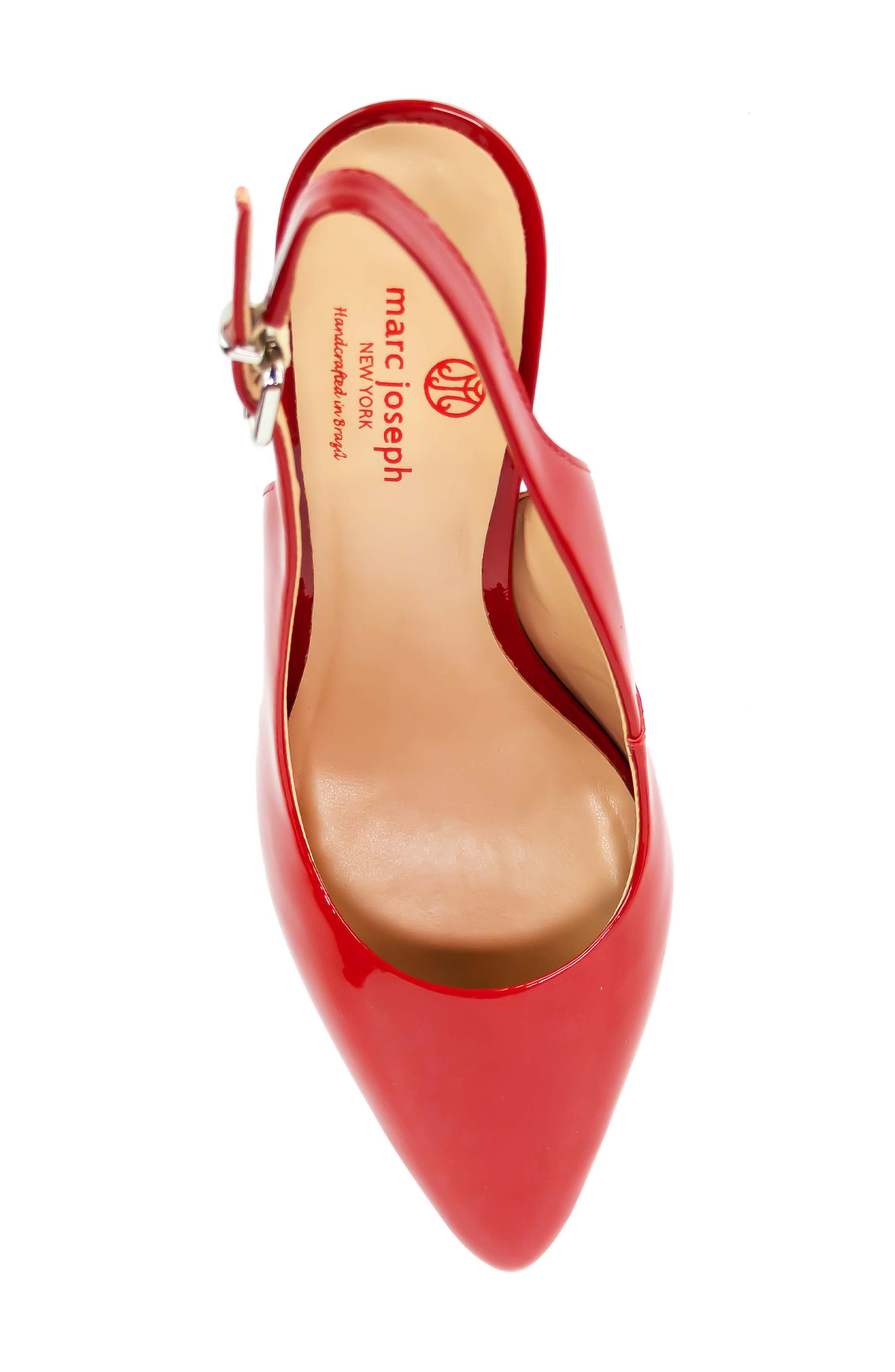 Marc Joseph New York Juliana Patent Leather Slingback Pump, Alternate, color, 