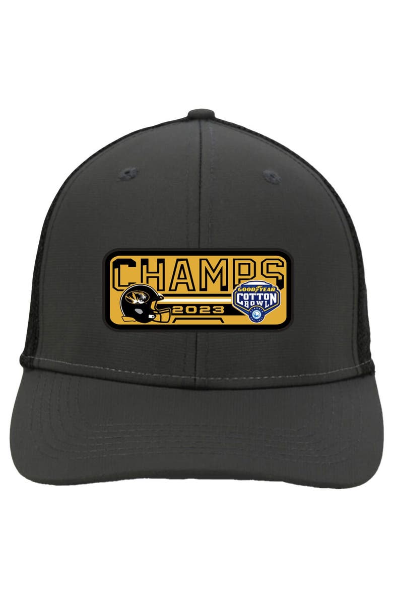 Ultimate Athletic Sportswear Men's  Charcoal Missouri Tigers 2023 Cotton Bowl Champions Locker Room Adjustable Hat, Main, color, 