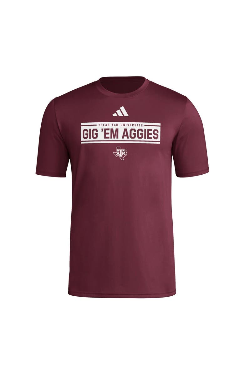 adidas Men's adidas Maroon Texas A&M Aggies Locker Slogan Pre-Game T-Shirt, Alternate, color, Maroon