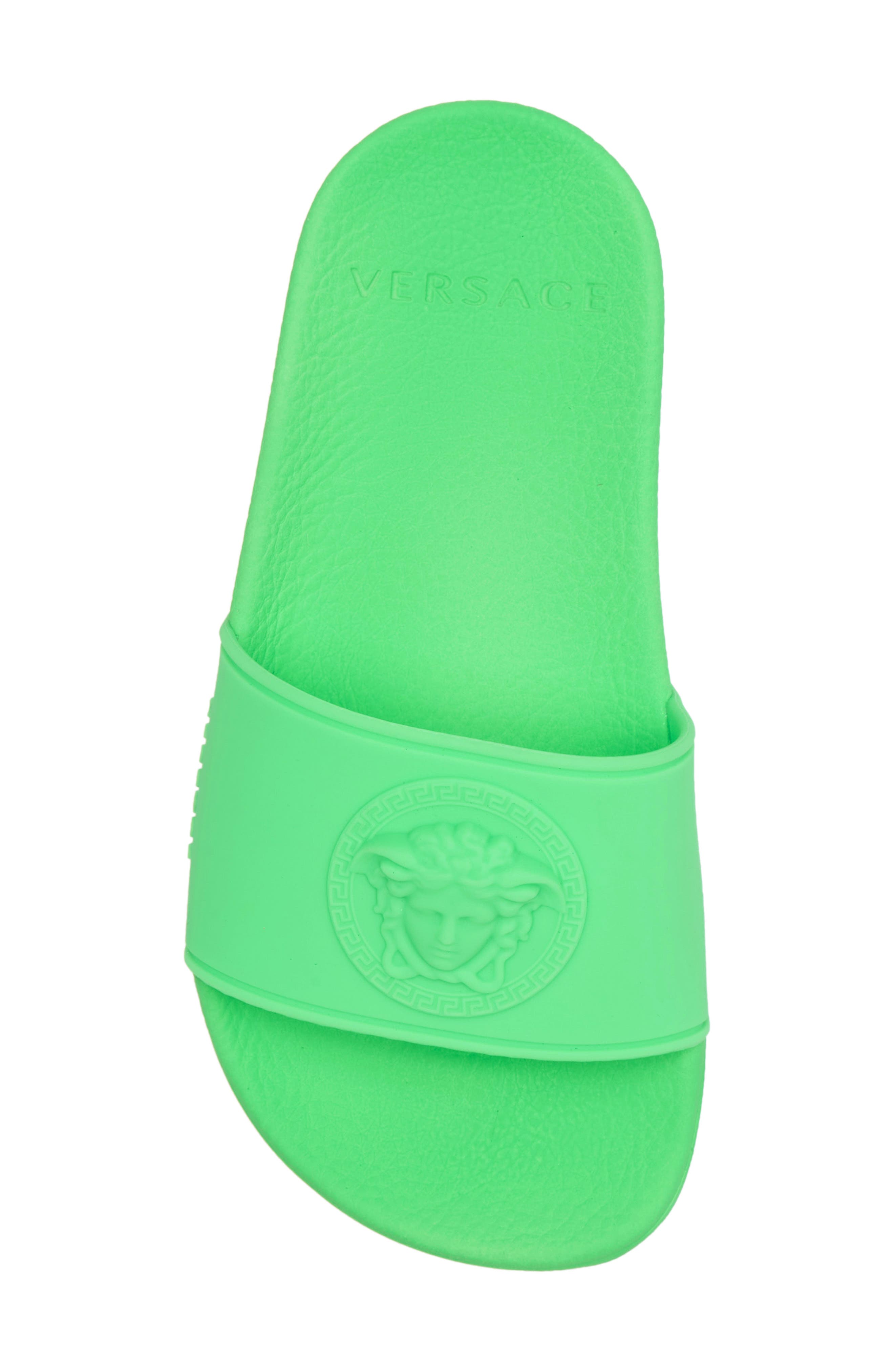 Kids' Palazzo Medusa Slide Sandal, Alternate, color, FLUO GREEN