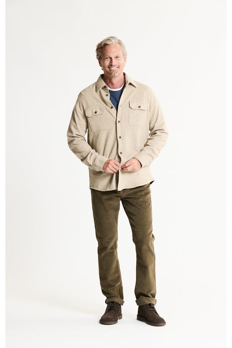 Stretch Twill Utility Overshirt, Alternate, color, BEIGE