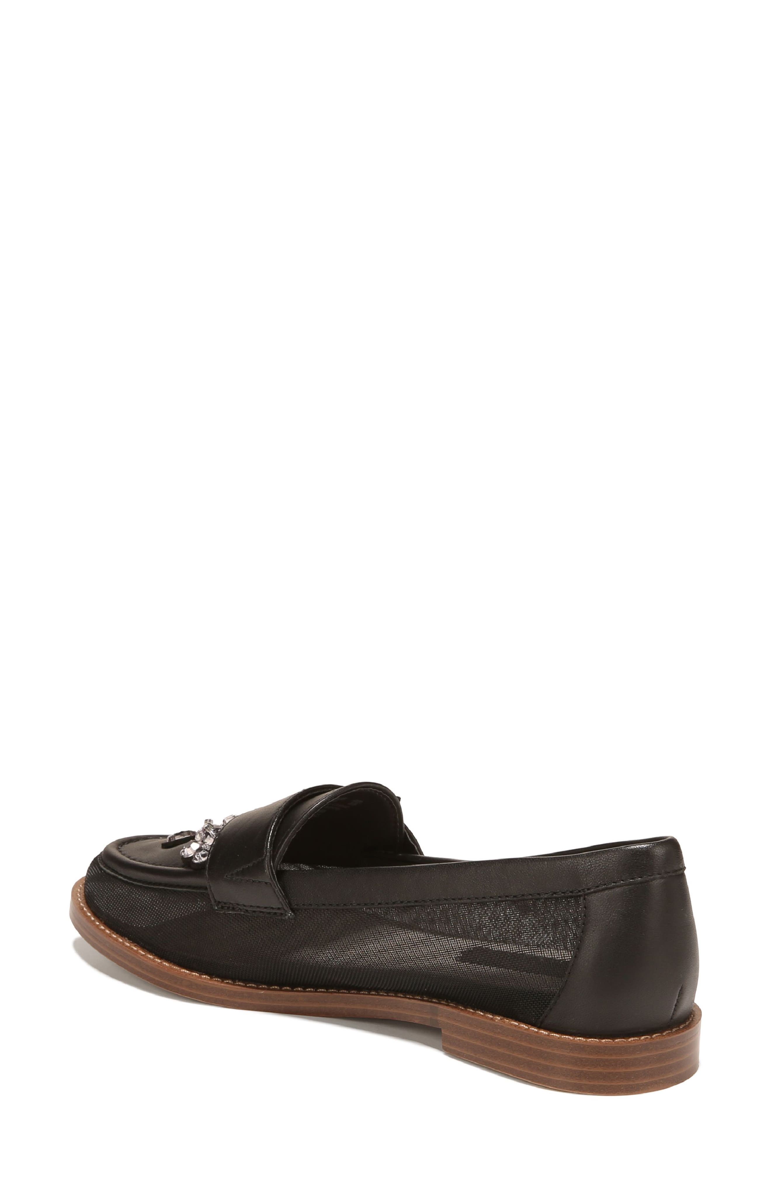 Franco Sarto Stellan Embellished Loafer, Alternate, color, Black
