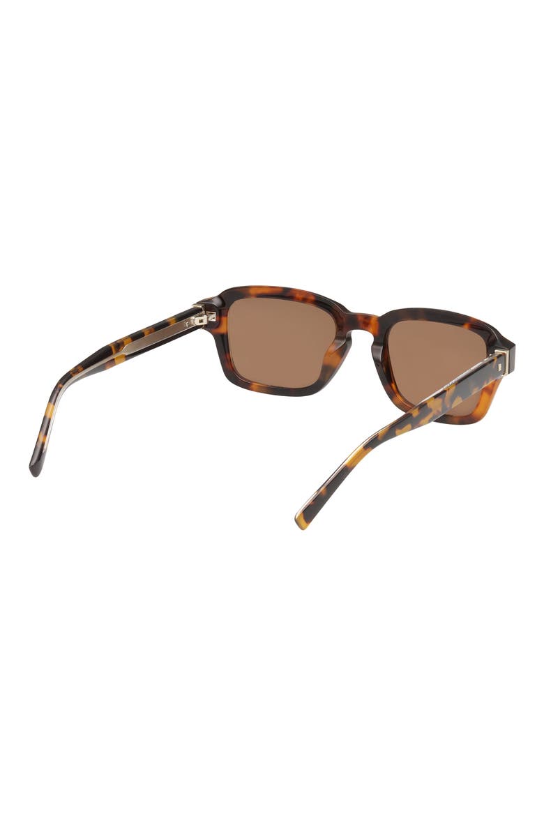 51mm Round Sunglasses, Alternate, color, DARK HAVANA / BROWN LENS