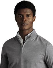 Charles Tyrwhitt Merino Zip Neck Long Sleeve Sweater