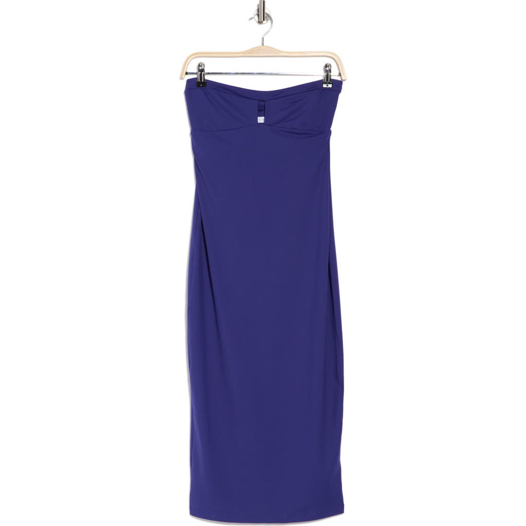 Susana Monaco Strapless Cutout Body-con Dress In Glacier