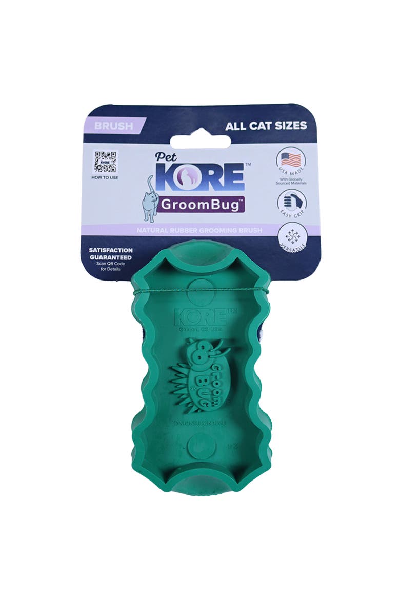 Deshedding Tool For Medium Sized Cats, Alternate, color, Green