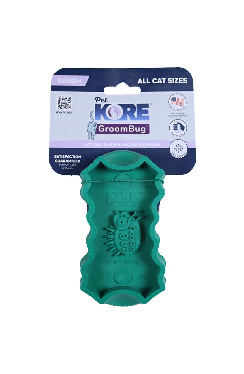 PetKORE Deshedding Tool For Medium Sized Cats, Alternate, color, Green