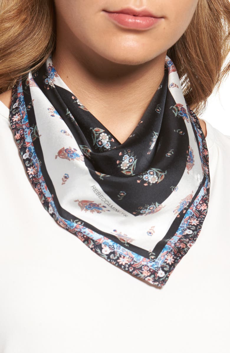 Rebecca Minkoff Baby Ditsy Floral Silk Bandana, Main, color,
