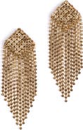 Deepa Gurnani Niomi Crystal Fringe Drop Earrings