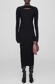 ANINE BING Lora Cutout Midi Dress