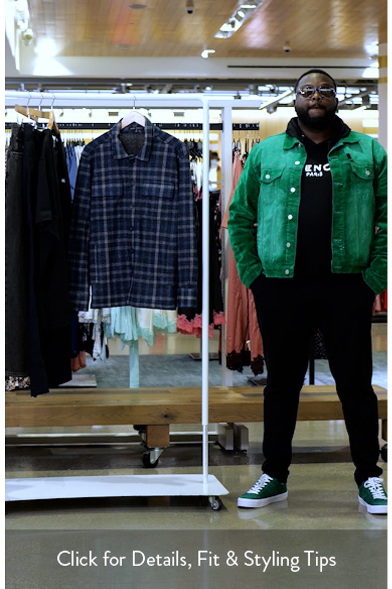 Emory Plaid Knit Flannel Button-Up Shirt Jacket video