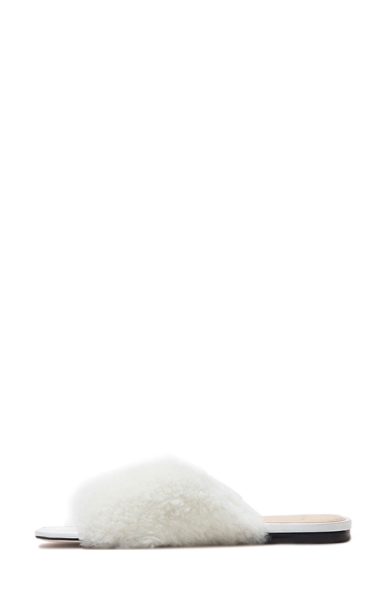 BLACK SUEDE STUDIO Adele Genuine Shearling Slide Sandal (Women ...