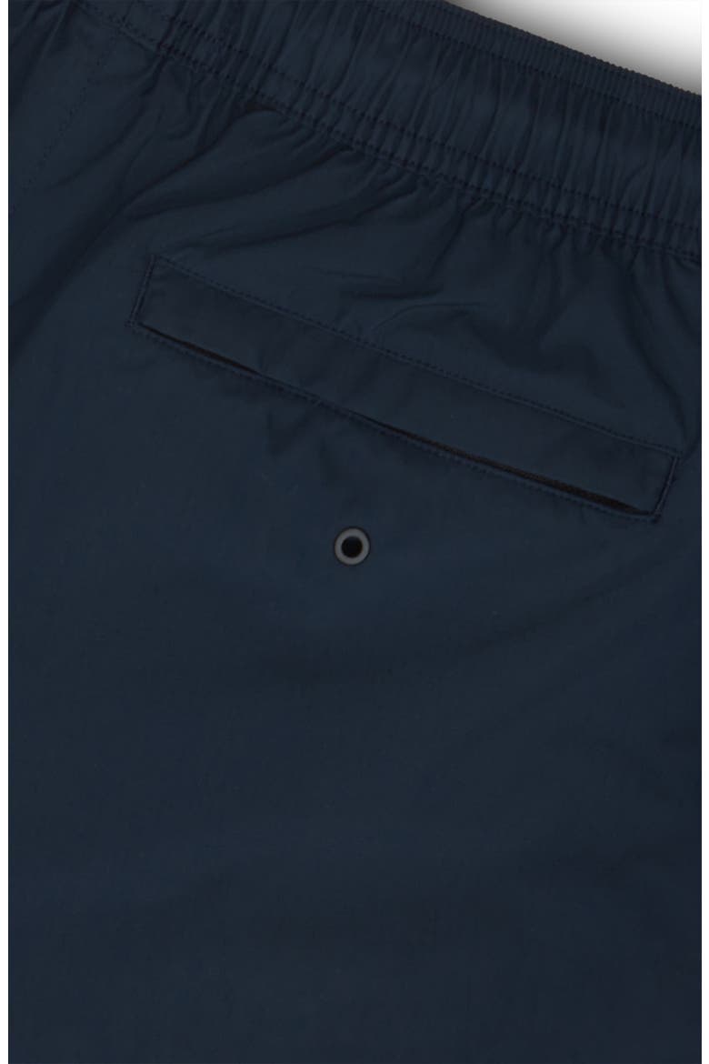 Italian Recycled Nylon Swim Trunk, Alternate, color, Navy