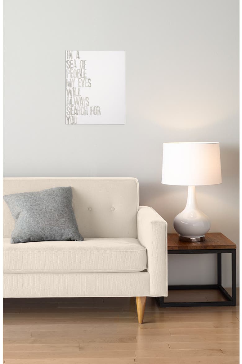 'In A Sea Of People' Wall Art, Alternate, color, WHITE