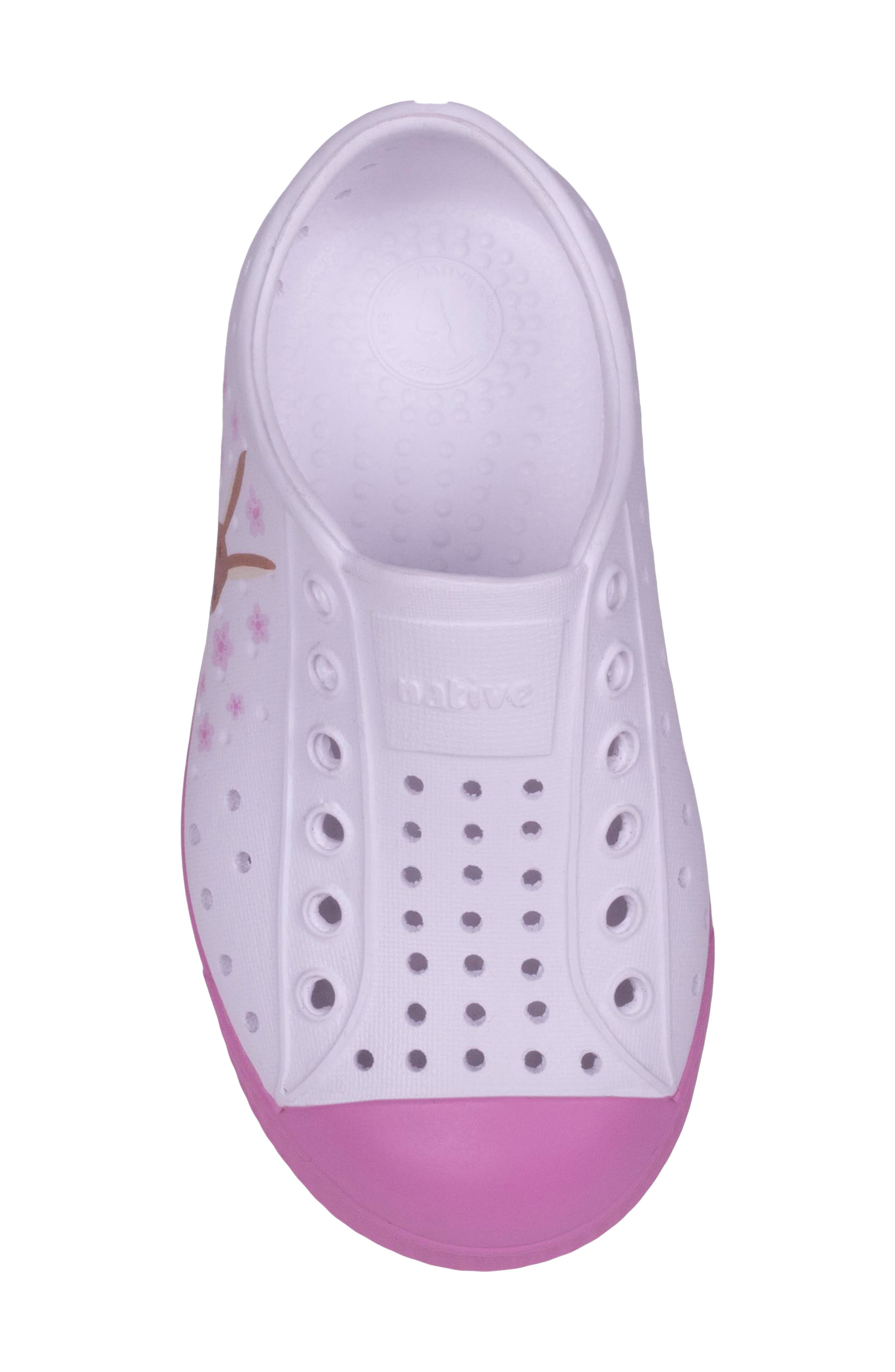 Native Shoes Jefferson Sugarlite Slip-On Sneaker, Alternate, color, White/ Mal Pink/ Bunny Block