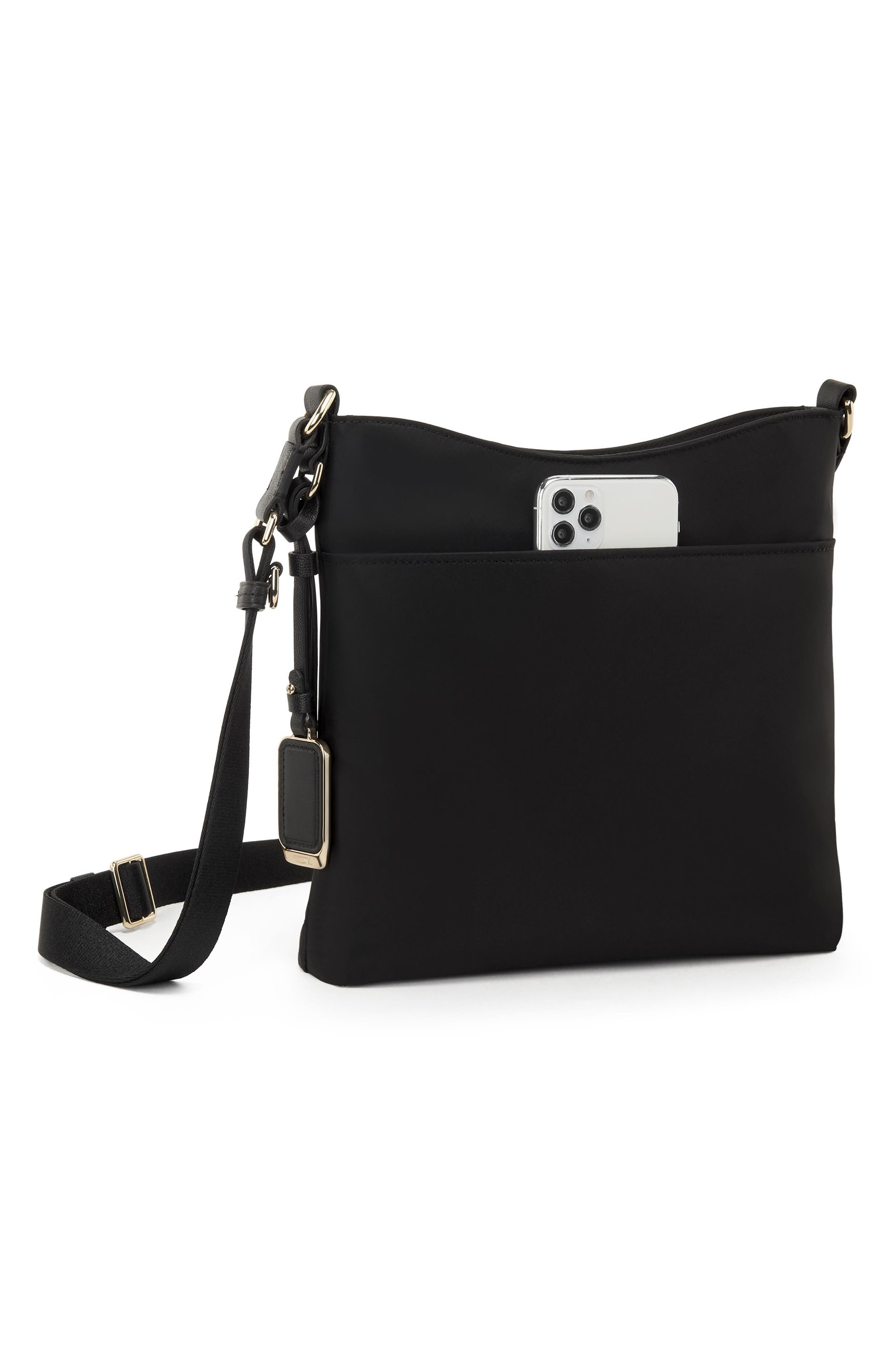 Voyageur Tyler Crossbody Bag, Alternate, color, BLACK/ GOLD