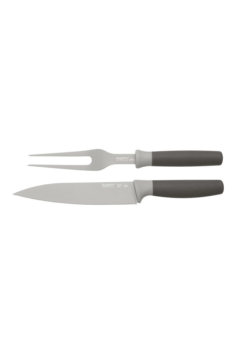 2-Piece Carving Knife Set, Main, color, GREY