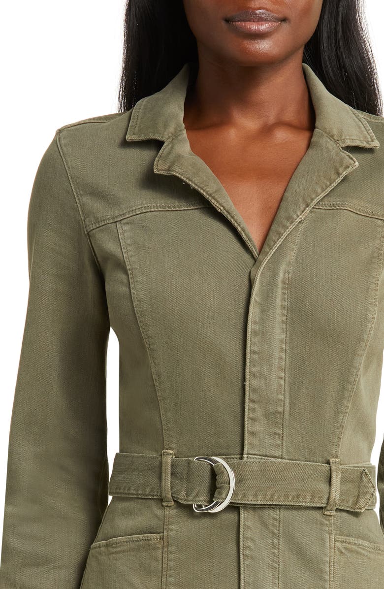 PAIGE Anessa Belted Long Sleeve Shirtdress, Alternate, color, 