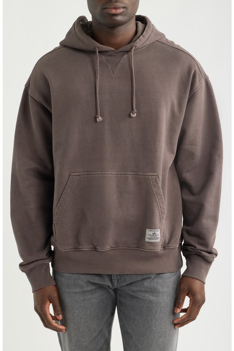 Essential Cotton Hoodie, Main, color, HICKORY
