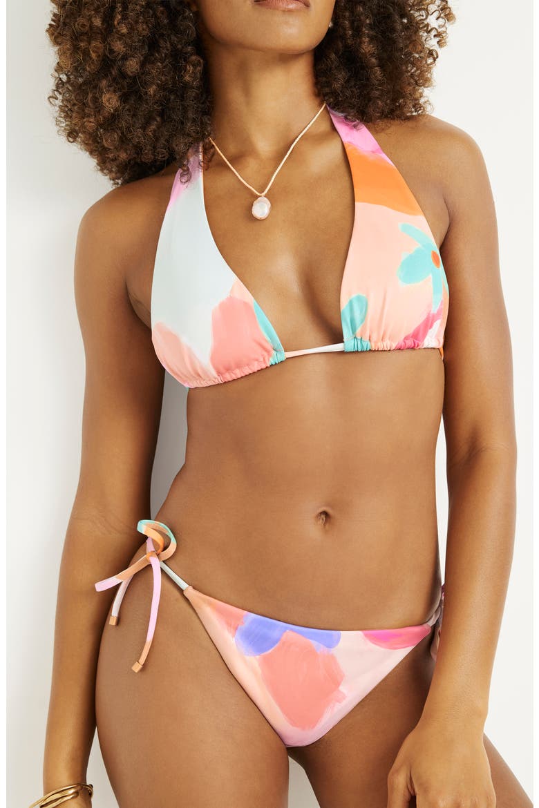 Milana Convertible Bikini Top, Alternate, color, IN BLOOM COLOBLOCK