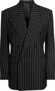 Dolce&Gabbana Double Breasted Pinstripe Virgin Wool Jacket