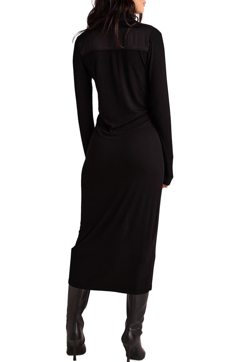 Bella Dahl Mixed Media Long Sleeve Shirtdress, Alternate, color, 