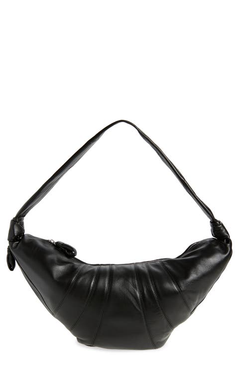 Large Croissant Leather Bag