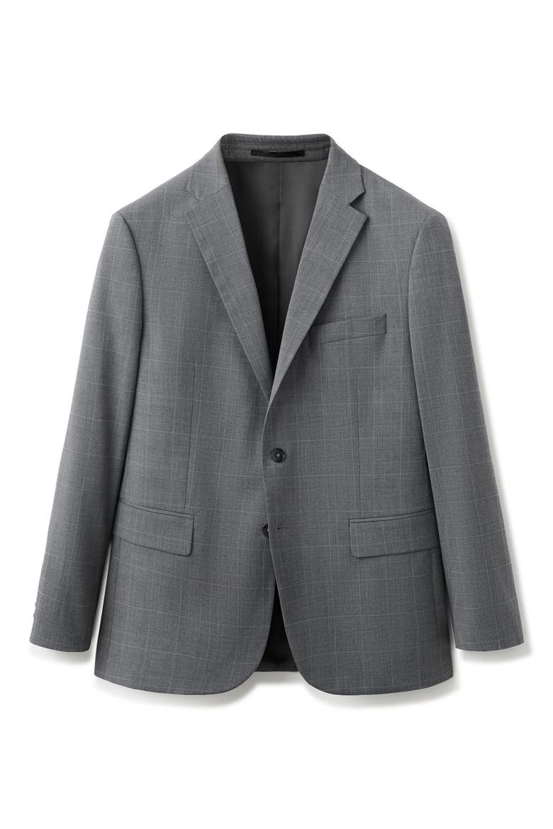 London Regular Fit Navy Blazer, Alternate, color, GREY