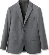 MANGO London Regular Fit Navy Blazer