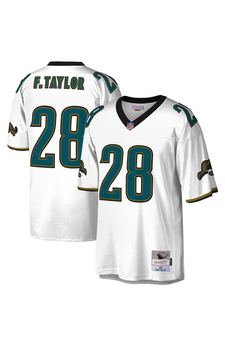 Mitchell & Ness Men's Mitchell & Ness Fred Taylor White Jacksonville Jaguars Legacy Replica Jersey, Main, color, 
