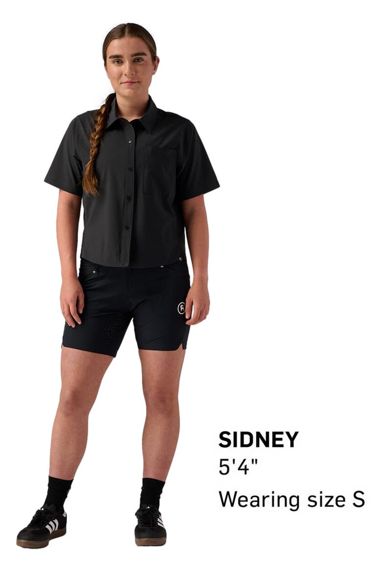Slickrock Short-Sleeve Button-Up Jersey - Women's, Alternate, color, Black