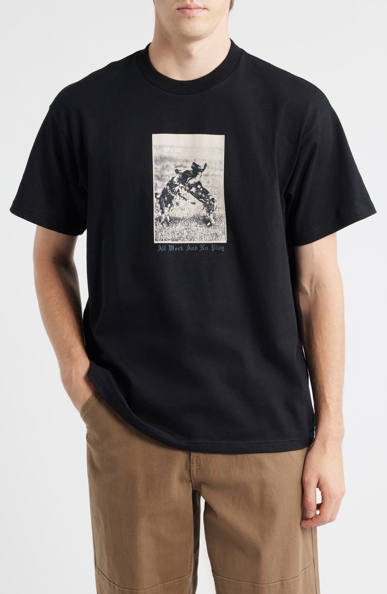 Carhartt Work In Progress No Play Cotton Graphic T-Shirt, Main, color, Black