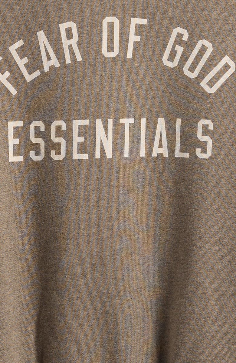 Fear of God Essentials Kids' Oversize Cotton Blend Fleece Hoodie, Alternate, color, 