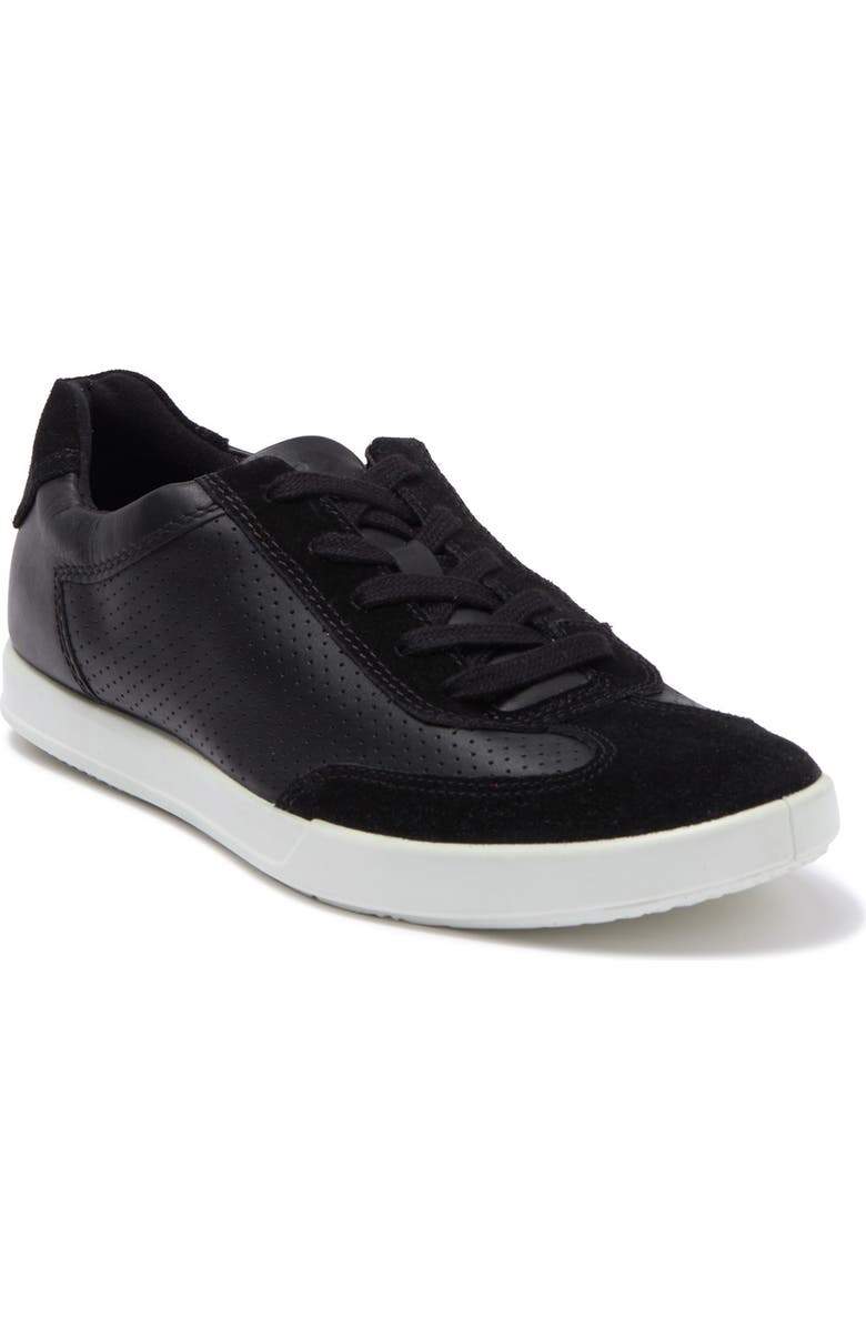 ECCO Cathum Retro Perforated Leather Sneaker, Main, color,