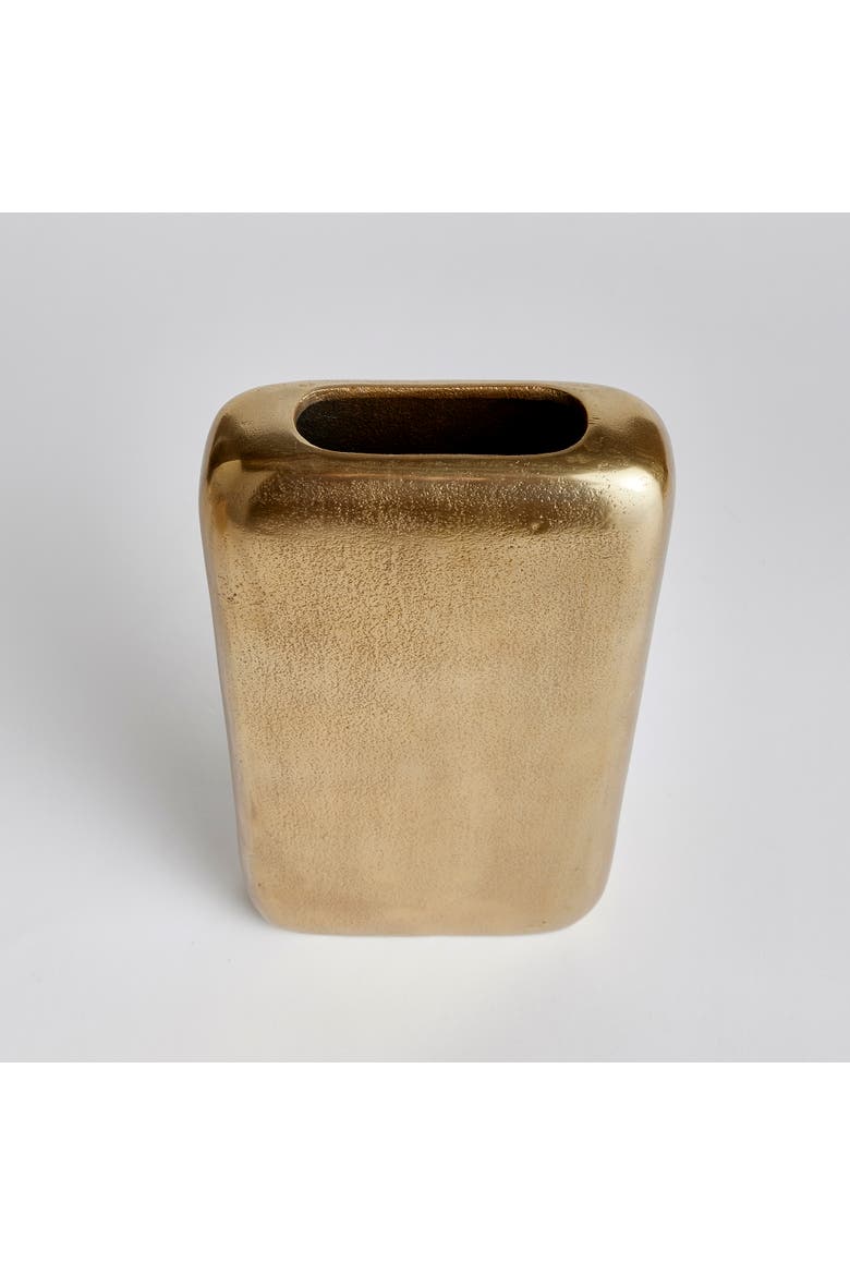 Ravi Rectangular Vase, Alternate, color, Gold
