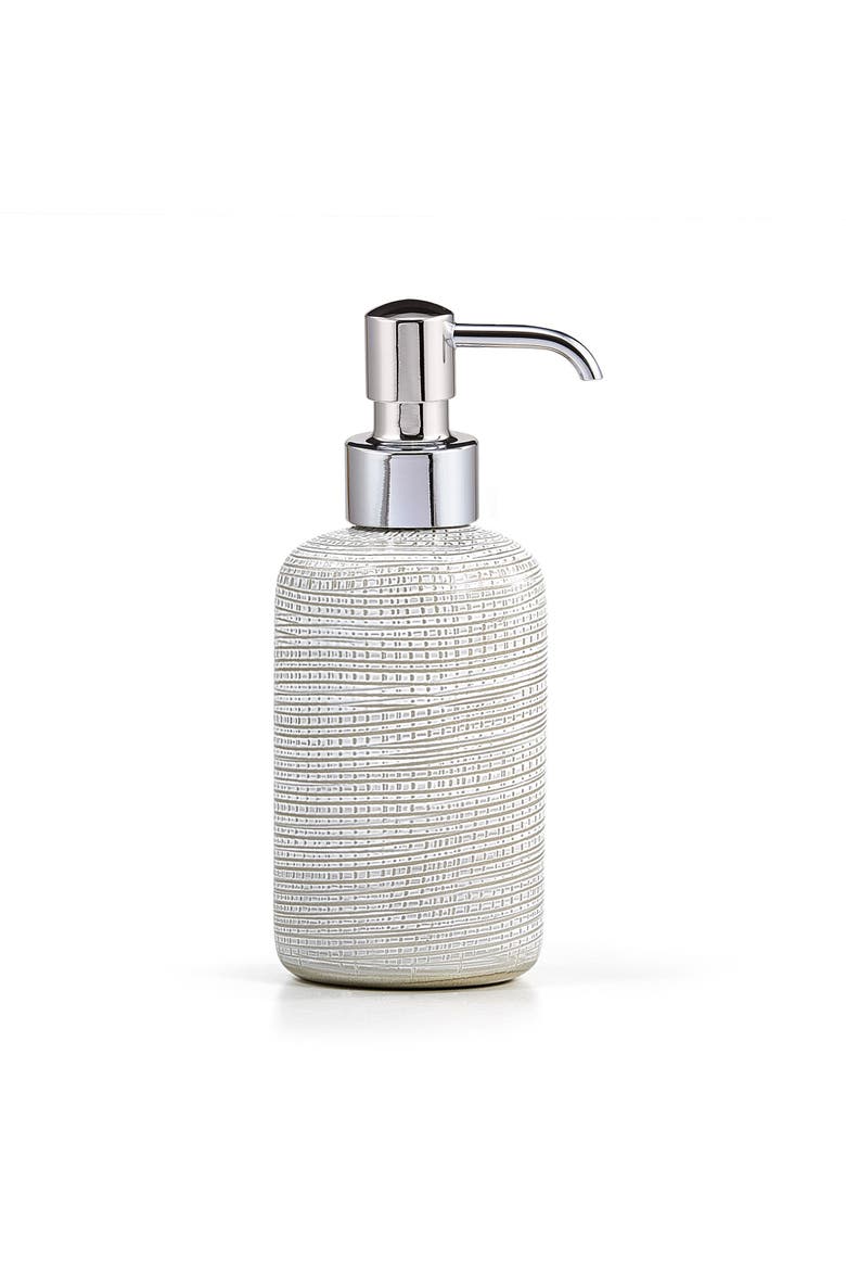 Woven Platinum Pump Dispenser, Main, color, SILVER-Pol Nick