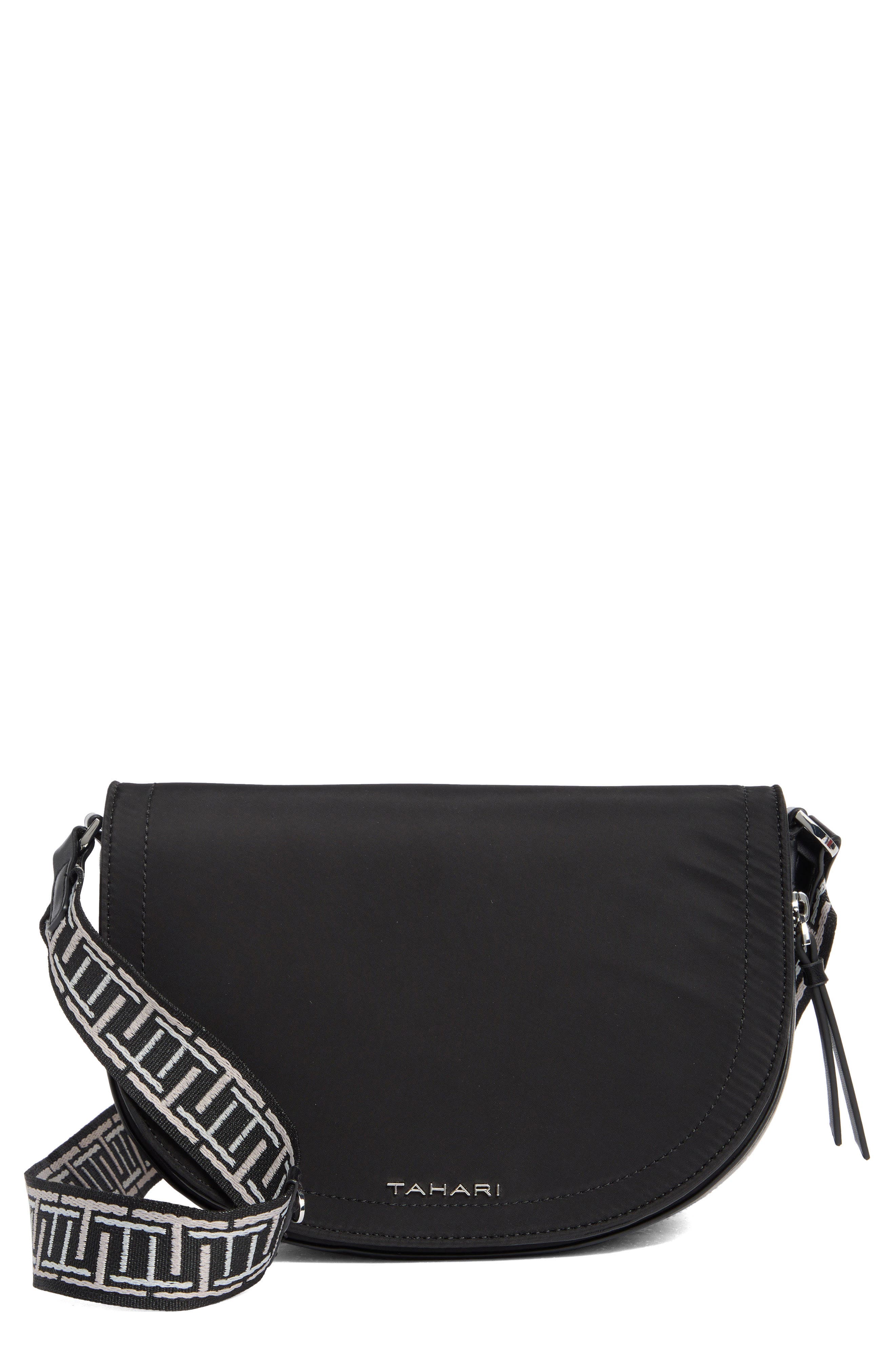TAHARI TAHARI MARCY EXPANDABLE CRESCENT CROSSBODY BAG