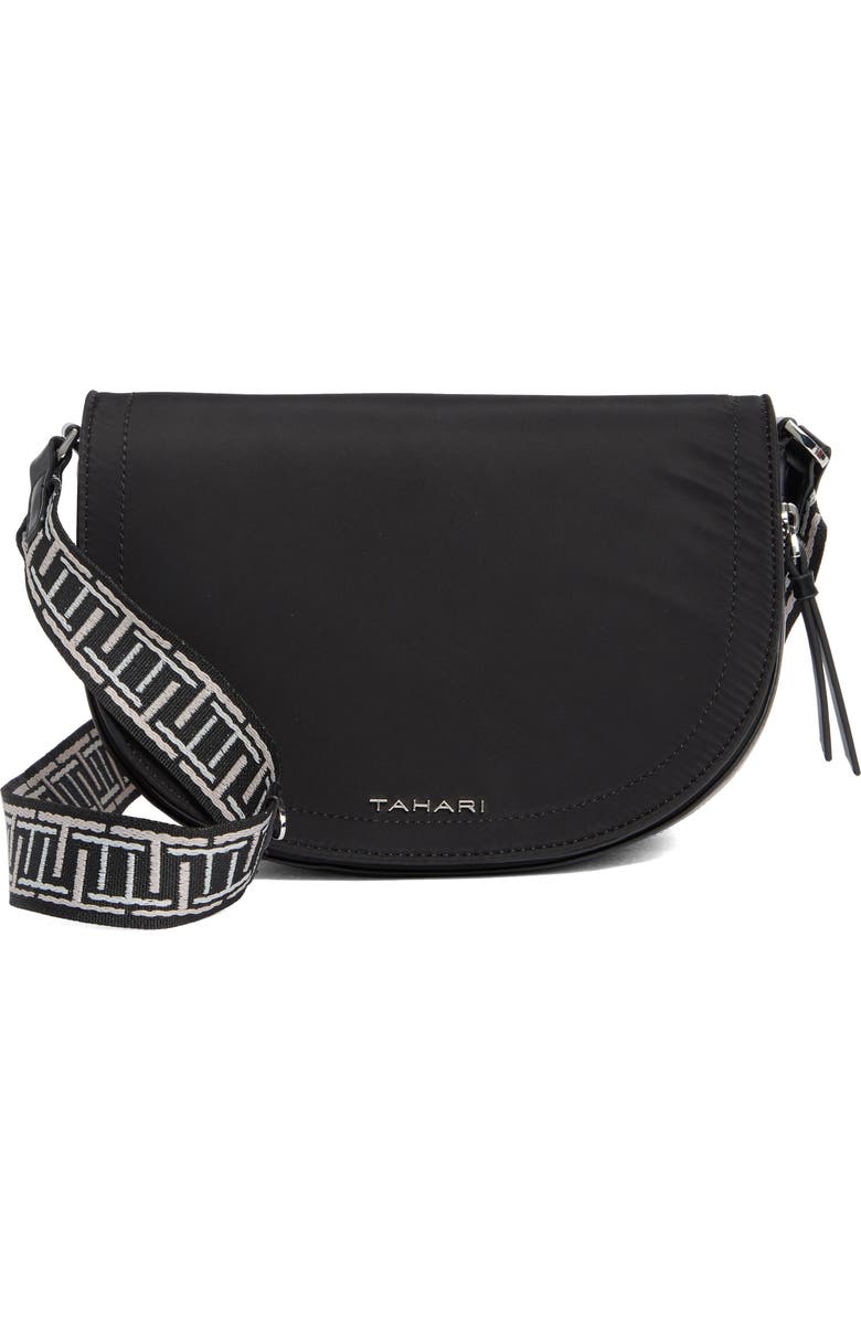 Tahari Marcy Expandable Crescent Crossbody Bag, Main, color,
