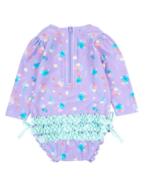 Shop Rufflebutts Toddler Girls Long Sleeve Upf50+ One Piece Rash Guard