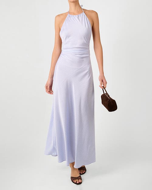 Weworewhat Halter Tie Neck Maxi Dress