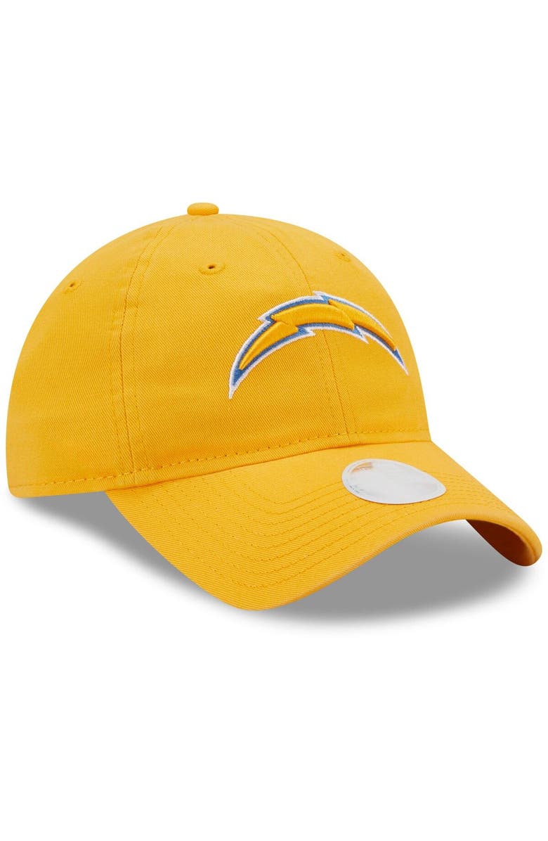 New Era Women's New Era Gold Los Angeles Chargers Core Classic 2.0 9TWENTY Adjustable Hat, Alternate, color, 