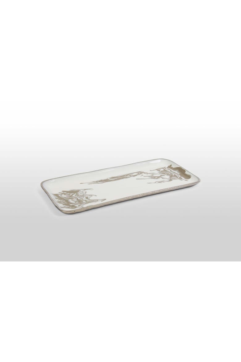 Dansbury Rectangle Tray, Main, color, Silver