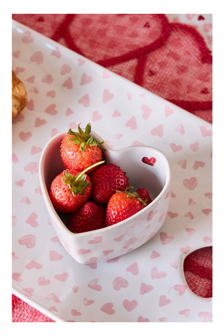 Love You More Ceramic Ramekin, Alternate, color, PINK