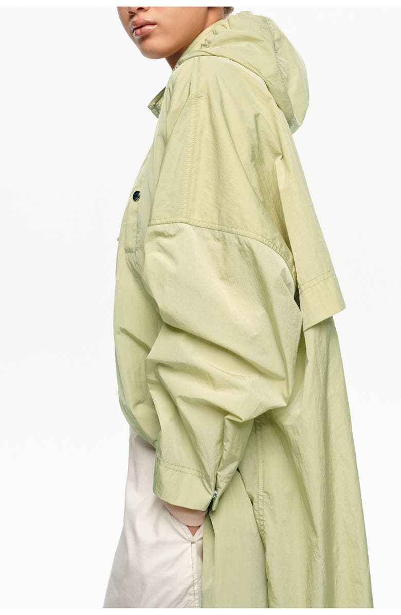Bimba y Lola Long Light Fluid Trench, Alternate, color, Light Green